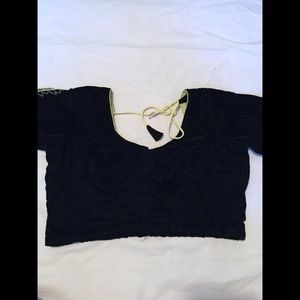 Velvet sequins blouse